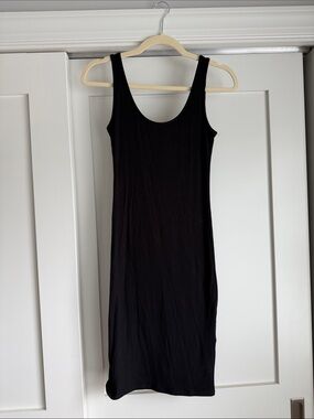 H&M black midi dress